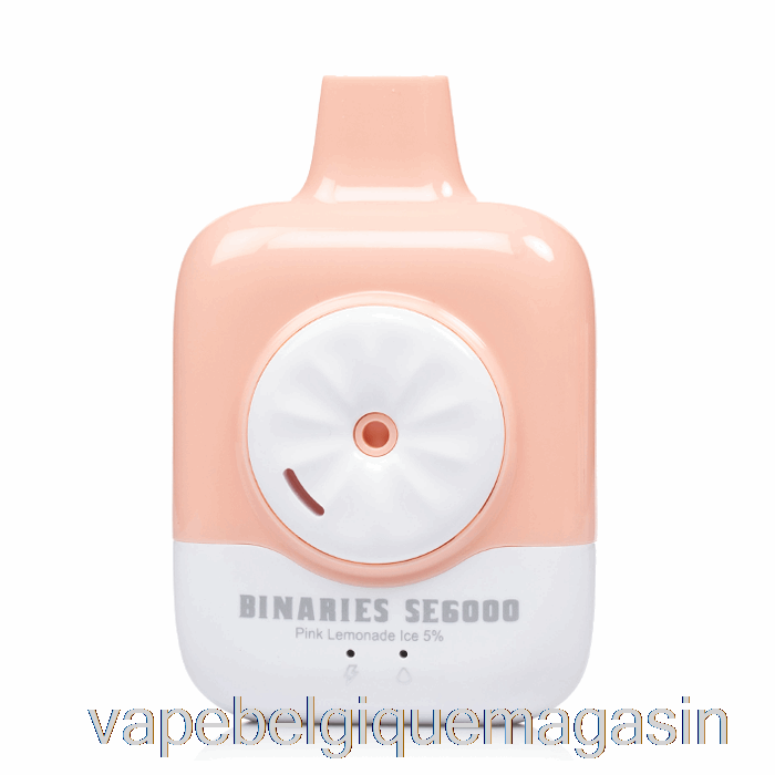 Vape Belgique Horizon Binaires Se6000 Glace Limonade Rose Jetable
